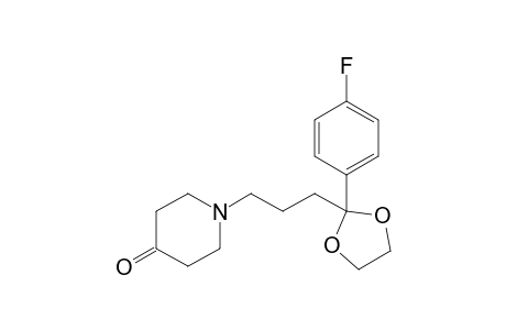 1-[3-[2-(4-fluorophenyl)-1,3-dioxolan-2-yl]propyl]-4-piperidone