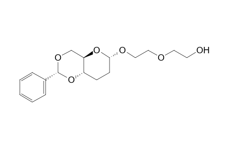 .beta.-D-erythro-Hexopyranoside, 2-(2-hydroxyethoxy)ethyl 2,3-dideoxy-4,6-O-(phenylmethylene)-, (R)-