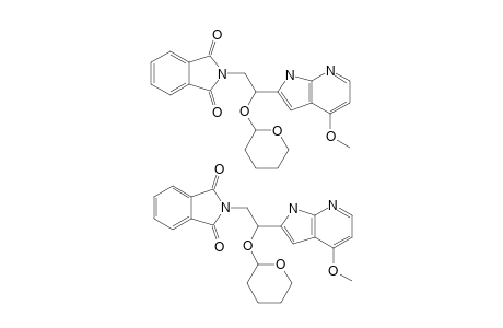 4-Methoxy-2-[2-phthalimido-1-(2,3,5,6-tetrahydropyran-2-yl)oxyethyl]-7-azaindole