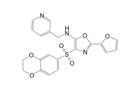 3-pyridinemethanamine, N-[4-[(2,3-dihydro-1,4-benzodioxin-6-yl)sulfonyl]-2-(2-furanyl)-5-oxazolyl]-