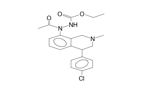 8-(N-ACETYL-N'-ETHOXYCARBONYLHYDRAZINO)-4-(4'-CHLOROPHENYL)-2-METHYL-1,2,3,4-TETRAHYDROISOQUINOLINE