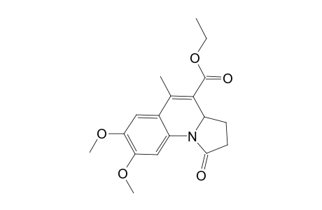 Ethyl 7,8-dimethoxy-5-methyl-1-oxo-1,2,3,3a-tetrahydropyrrolo[1,2-a]quinoline-4-carboxylate