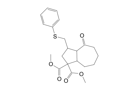 4-Oxo-3-phenylsulfanylmethyloctahydroazulene-1,1-dicarboxylic acid dimethyl ester