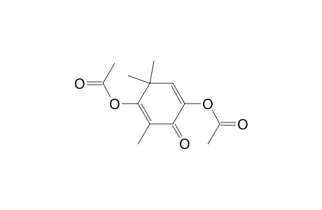 2,5-Cyclohexadien-1-one, 3,6-bis(acetyloxy)-2,4,4-trimethyl-