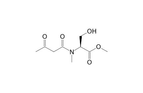 (2S)-2-[1,3-dioxobutyl(methyl)amino]-3-hydroxypropanoic acid methyl ester