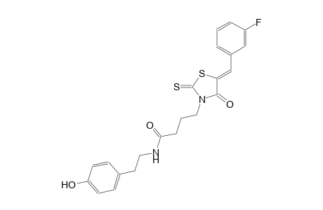 3-thiazolidinebutanamide, 5-[(3-fluorophenyl)methylene]-N-[2-(4-hydroxyphenyl)ethyl]-4-oxo-2-thioxo-, (5Z)-