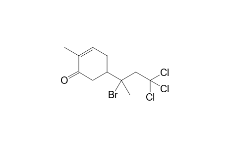 5-(2-Bromo-4,4,4-trichlorobutan-2-yl)-2-methylcyclohex-2-en-1-one
