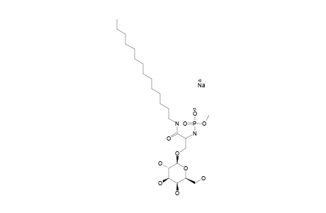 3-O-(BETA-D-GALACTOPYRANOSYL)-N-(HYDROXYMETHOXYPHOSPHORYL)-L-SERINE-TETRADECANAMIDE-SODIUM-SALT;II-GAL-SER-[C14]-[PO(OME)(ONA)]