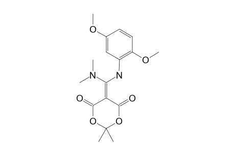 5-[(2,5-DIMETHOXYANILINO)-(DIMETHYLAMINO)-METHYLENE]-2,2-DIMETHYL-1,3-DIOXANE-4,6-DIONE