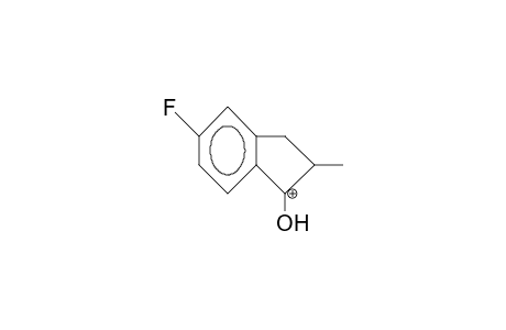 2-Methyl-5-fluoro-1-indanone cation