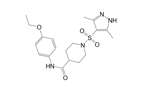 1-[(3,5-dimethyl-1H-pyrazol-4-yl)sulfonyl]-N-(4-ethoxyphenyl)-4-piperidinecarboxamide