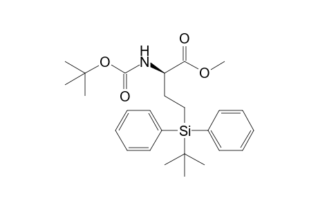 (2R)-2-(tert-butoxycarbonylamino)-4-[tert-butyl(diphenyl)silyl]butyric acid methyl ester