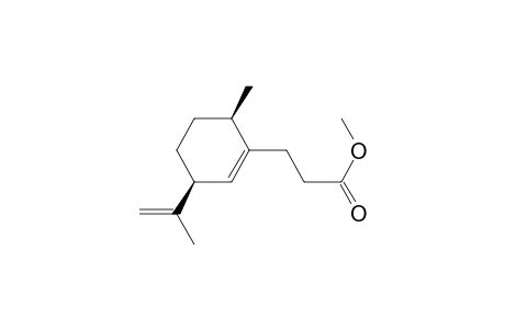 1-Cyclohexene-1-propanoic acid, 6-methyl-3-(1-methylethenyl)-, methyl ester, (3S-cis)-