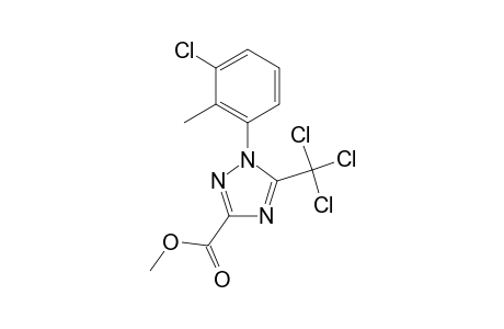 1H-1,2,4-Triazole-3-carboxylic acid, 1-(3-chloro-2-methylphenyl)-5-(trichloromethyl)-, methyl ester