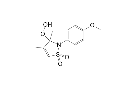 3-Hydroperoxy-2-(4-methoxyphenyl-)3,4-dimethyl-2,3-dihydro-isothiazole 1,1-dioxide