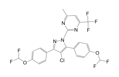 2-{4-chloro-3,5-bis[4-(difluoromethoxy)phenyl]-1H-pyrazol-1-yl}-4-methyl-6-(trifluoromethyl)pyrimidine