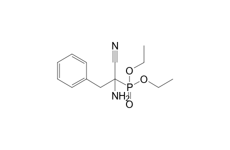 2-amino-2-diethoxyphosphoryl-3-phenyl-propanenitrile