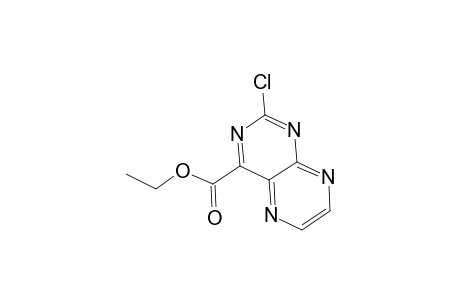 4-Pteridinecarboxylic acid, 2-chloro-, ethyl ester