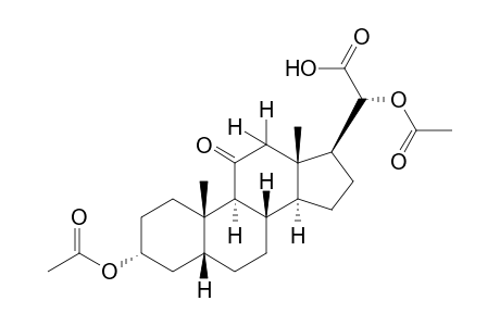 3α,20α-dihydroxy-11-oxo-5β-pregnan-21-oic acid, diacetate