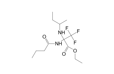 Ethyl 2-(sec-butylamino)-2-(butyrylamino)-3,3,3-trifluoropropanoate