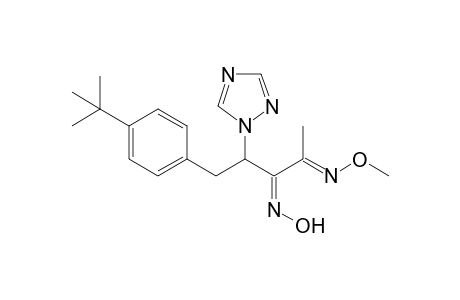 2,3-Pentanedione, 5-[4-(1,1-dimethylethyl)phenyl]-4-(1H-1,2,4-triazol-1-yl)-, 2-(O-methyloxime) 3-oxime