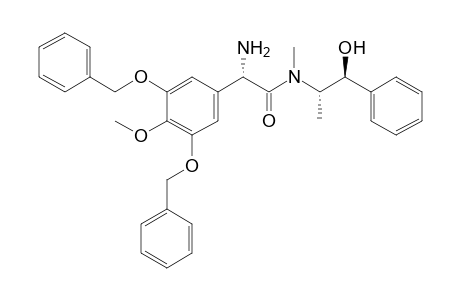 (2S)-2-amino-2-(3,5-dibenzoxy-4-methoxy-phenyl)-N-[(1S,2S)-2-hydroxy-1-methyl-2-phenyl-ethyl]-N-methyl-acetamide