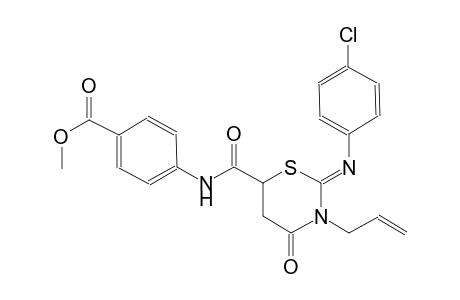 methyl 4-[({(2Z)-3-allyl-2-[(4-chlorophenyl)imino]-4-oxotetrahydro-2H-1,3-thiazin-6-yl}carbonyl)amino]benzoate