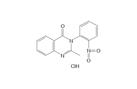 2-METHYL-3-(o-NITROPHENYL)-4(3H)-QUINAZOLINONE, HYDROCHLORIDE