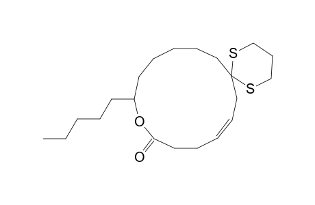 13-Oxa-1,5-dithiaspiro[5.13]nonadec-8-en-12-one, 14-pentyl-, (E)-(.+-.)-