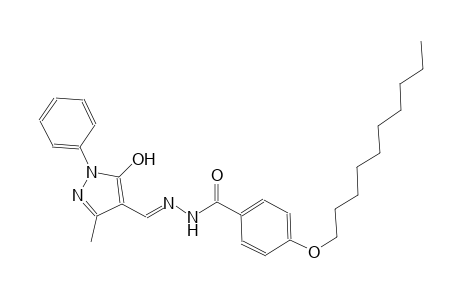 benzoic acid, 4-(decyloxy)-, 2-[(E)-(5-hydroxy-3-methyl-1-phenyl-1H-pyrazol-4-yl)methylidene]hydrazide