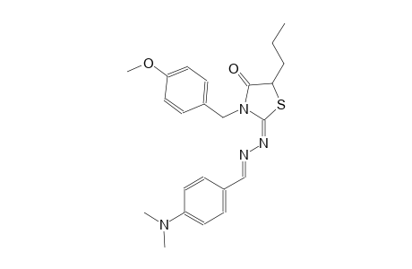 4-(dimethylamino)benzaldehyde [(2E)-3-(4-methoxybenzyl)-4-oxo-5-propyl-1,3-thiazolidin-2-ylidene]hydrazone