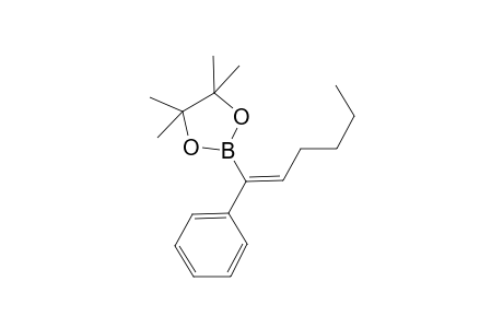 (E)-4,4,5,5-tetramethyl-2-(1-phenylhex-1-enyl)-1,3,2-dioxaborolane