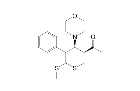 3-ACETO-6-(METHYLTHIO)-4-MORPHOLINO-5-PHENYL-3,4-DIHYDRO-2H-THIOPYRANE