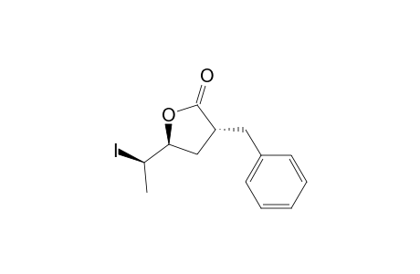 2(3H)-Furanone, dihydro-5-(1-iodoethyl)-3-(phenylmethyl)-, [3.alpha.,5.beta.(R*)]-