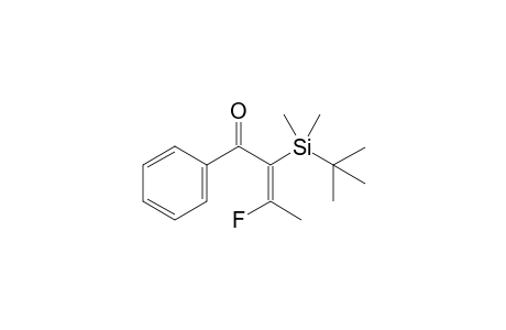 (E)-2-(t-Butyl)dimethylsilyl-3-fluoro-1-phenylbut-2-en-1-one