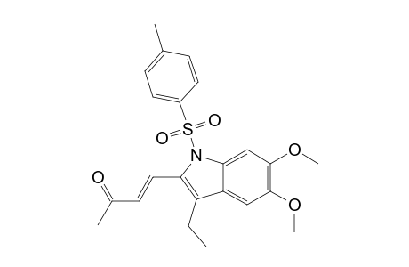 (3E)-4-[3-Ethyl-5,6-dimethoxy-1-(4-methyl-phenyl)sulfonyl-1H-indol-2-yl]-but-3-en-2-one