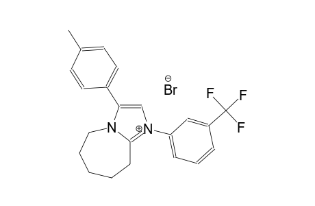 3-(4-methylphenyl)-1-[3-(trifluoromethyl)phenyl]-6,7,8,9-tetrahydro-5H-imidazo[1,2-a]azepin-1-ium bromide