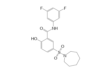 benzamide, N-(3,5-difluorophenyl)-5-[(hexahydro-1H-azepin-1-yl)sulfonyl]-2-hydroxy-