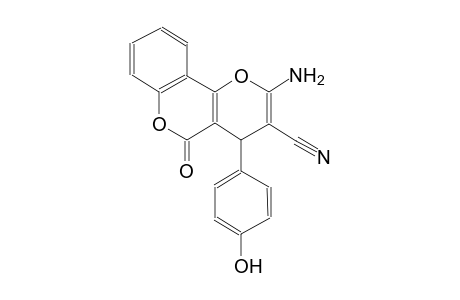 2-Amino-4-(4-hydroxy-phenyl)-5-oxo-4H,5H-pyrano[3,2-c]chromene-3-carbonitrile