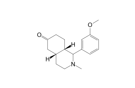 cis-N-Methyl-6-oxo-m-anisyldecahydroisoquinoline