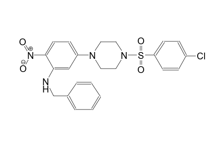 benzenemethanamine, N-[5-[4-[(4-chlorophenyl)sulfonyl]-1-piperazinyl]-2-nitrophenyl]-