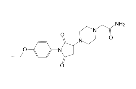 2-{4-[1-(4-ethoxyphenyl)-2,5-dioxo-3-pyrrolidinyl]-1-piperazinyl}acetamide