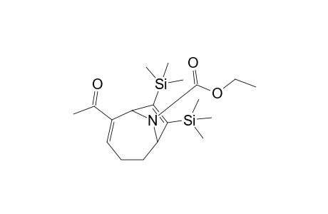 5-Acetyl-7,8-bis(trimethylsilyl)-9-azabicyclo[4.2.1]nona-4,7-diene-9-carboxylic acid ethyl ester