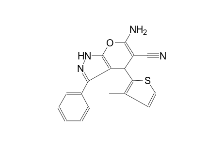 pyrano[2,3-c]pyrazole-5-carbonitrile, 6-amino-1,4-dihydro-4-(3-methyl-2-thienyl)-3-phenyl-