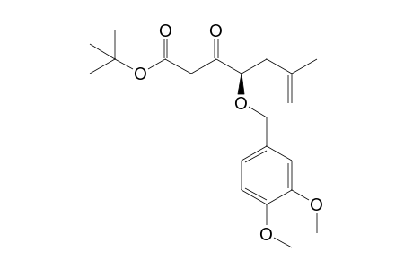 (R)-4-(3,4-Dimethoxy-benzyloxy)-6-methyl-3-oxo-hept-6-enoic acid tert-butyl ester