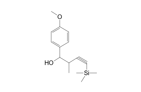 (threo)-1-(p-Methoxyphenyl)-2-methyl-4-(trimethylsilyl)but-3-yn-1-ol