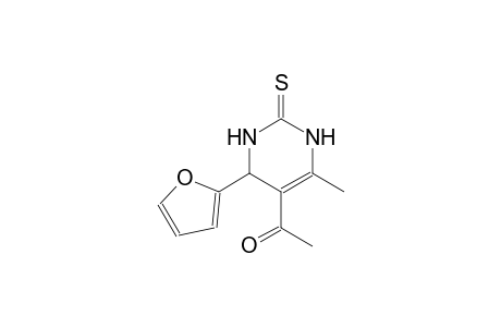 ethanone, 1-[4-(2-furanyl)-1,2,3,4-tetrahydro-6-methyl-2-thioxo-5-pyrimidinyl]-
