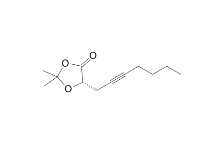 (S)-2,2-dimethyl-5-(hept-2-yn-1-yl)-1,3-dioxolan-4-one