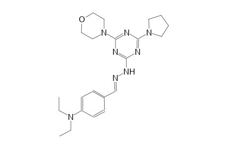 benzaldehyde, 4-(diethylamino)-, [4-(4-morpholinyl)-6-(1-pyrrolidinyl)-1,3,5-triazin-2-yl]hydrazone