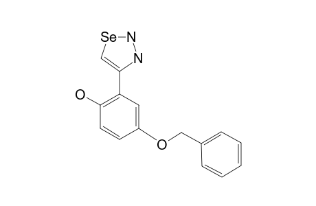 4-(5-BENZYLOXY-2-HYDROXY)-1,2,3-SELENADIAZOLE